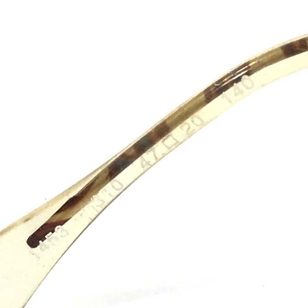 Vintage Menrad Eyeglasses Frames 1453 310 Blue Tortoise Oval Half Rim 47-20-140